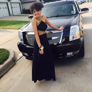 Navy blue prom dress